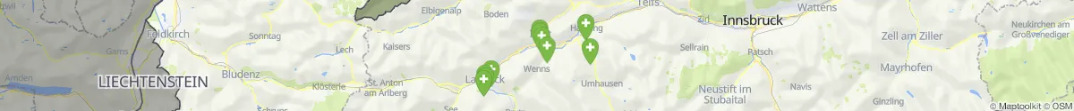 Kartenansicht für Apotheken-Notdienste in der Nähe von Imsterberg (Imst, Tirol)